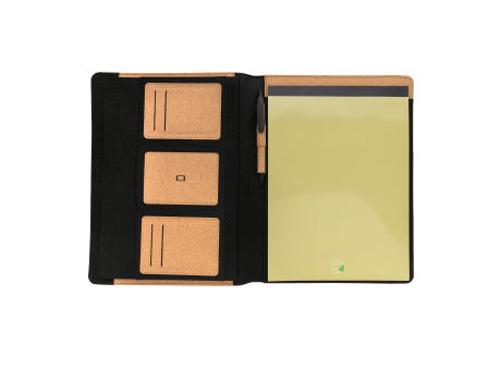 Deluxe Kork Portfolio A4 mit Stift Werbeartikel
