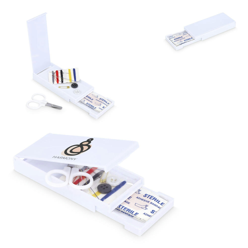 Product image Reise-Näh- und Pflasterset in PP-Box Werbeartikel