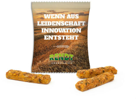 Rustini Vollkorn Sticks im Werbetütchen Werbeartikel