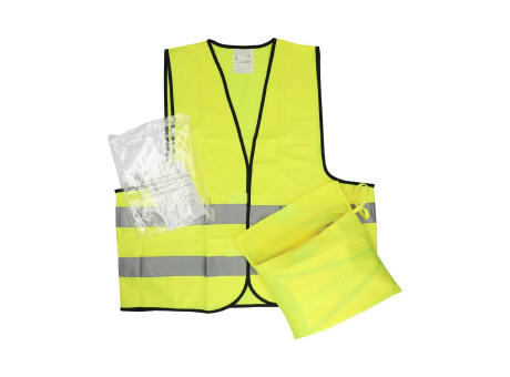 Warnweste "Standard" 5er Set im Etui Werbeartikel