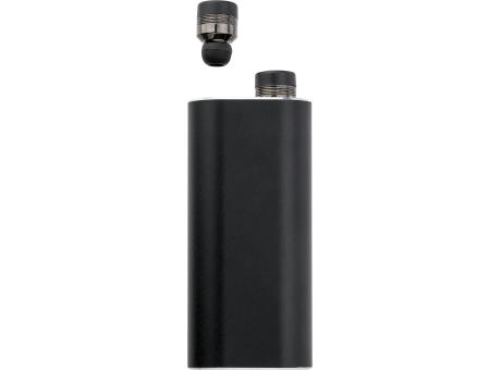 Powerbank mit zwei Wireless Kopfhörern Letitia bedrucken