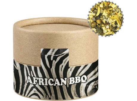 Gewürzmischung African BBQ, ca. 40g, Kraftpapierdose Mini Werbeartikel