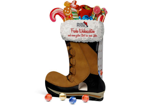 Lindt Lindor Adventsspender "Stiefel" Werbeartikel