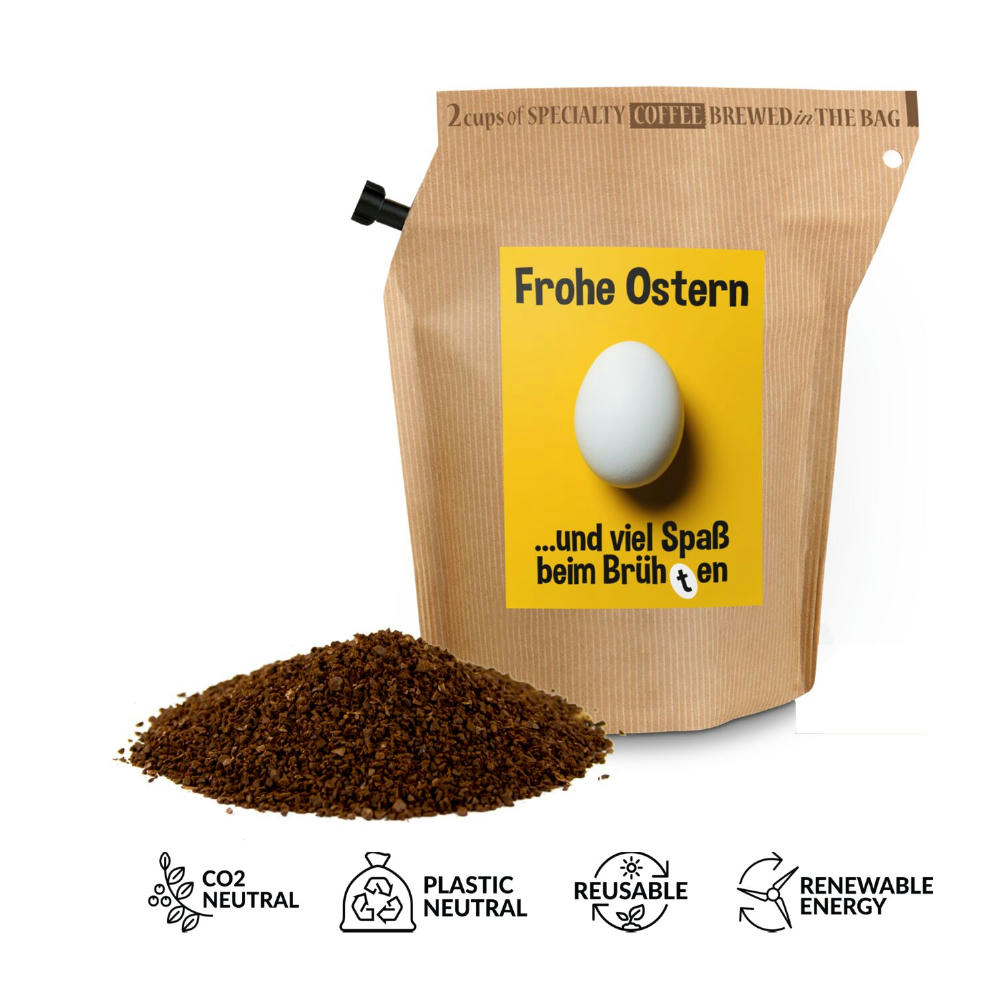 Product image Geschenkartikel / Präsentartikel: Oster-Kaffee - Brüh(t)en Werbeartikel