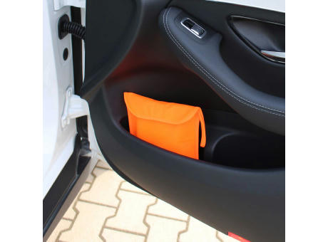 Warnwesten-Set Recycling, bedruckter Beutel Werbeartikel