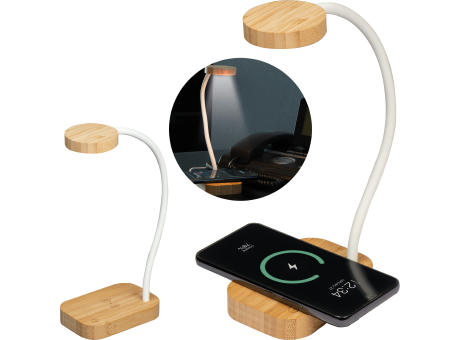 Product image Lampe mit Induktionsladegerät Tomsk Werbeartikel