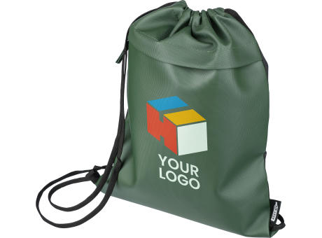 rPET Polyester (600D) Rucksack mit Kordelzug Auri Werbeartikel