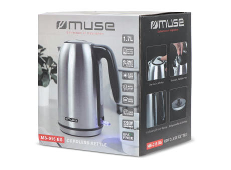 MS-015|Muse Edelstahl Wasserkocher  Werbeartikel