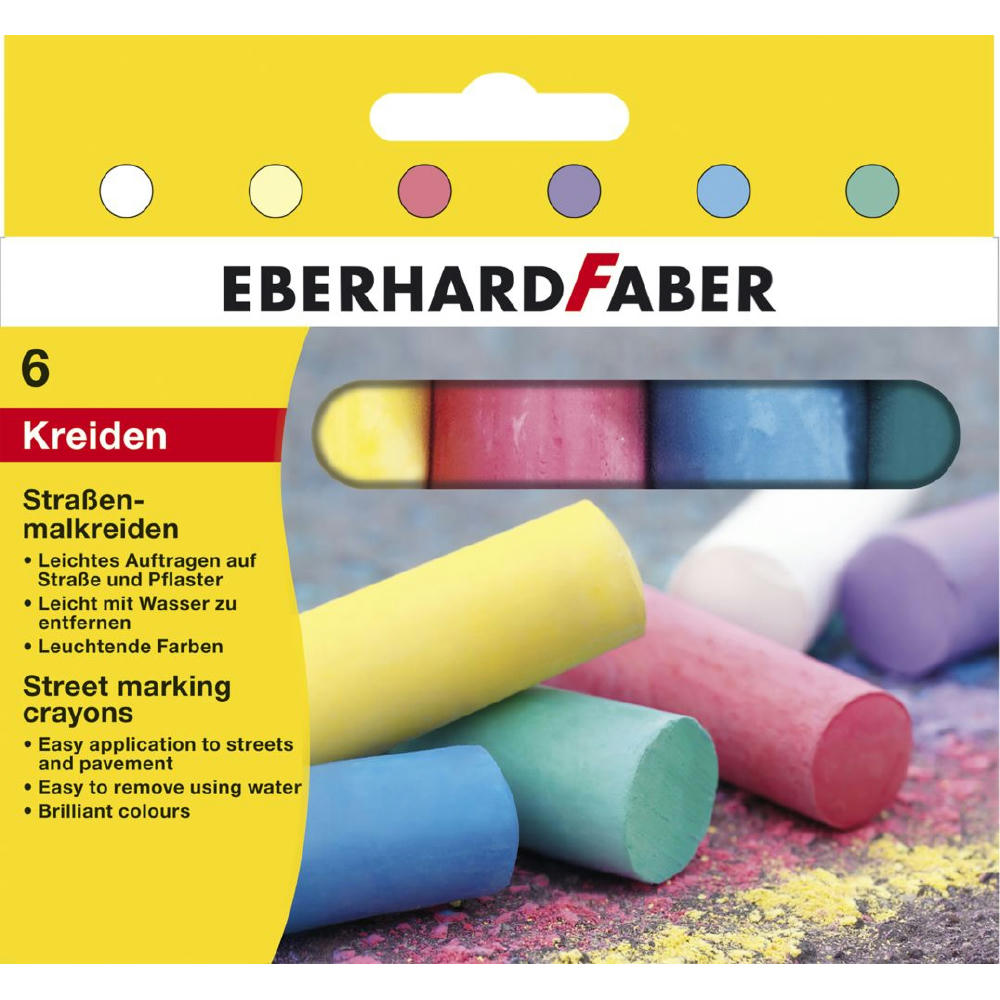 Product image Straßenmalkreiden 6er Kartonetui Werbeartikel