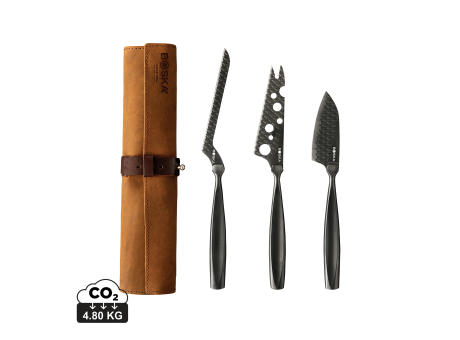 BOSKA Käsemesserset Monaco+ Black Werbeartikel