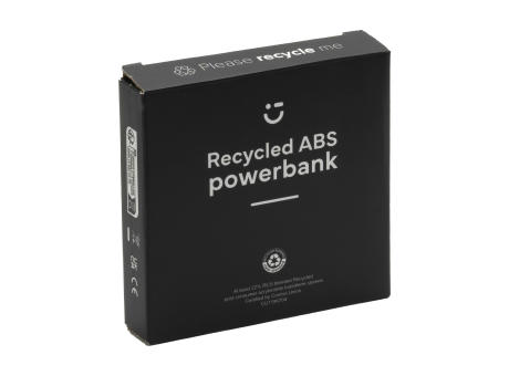 Compact 5000 RCS Recycled ABS Powerbank bedrucken