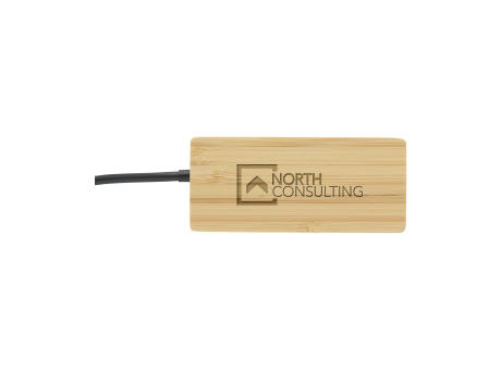 Fyra Bamboo Hub Werbeartikel
