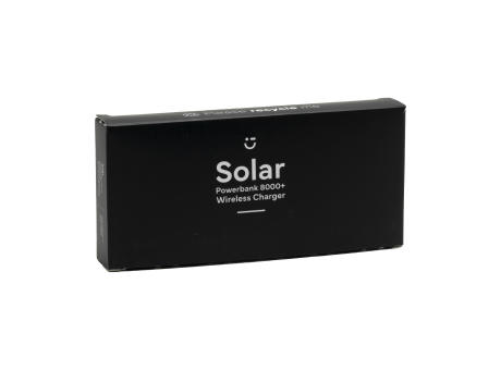Solar Powerbank 8000+ Wireless Charger Ladegerät bedrucken