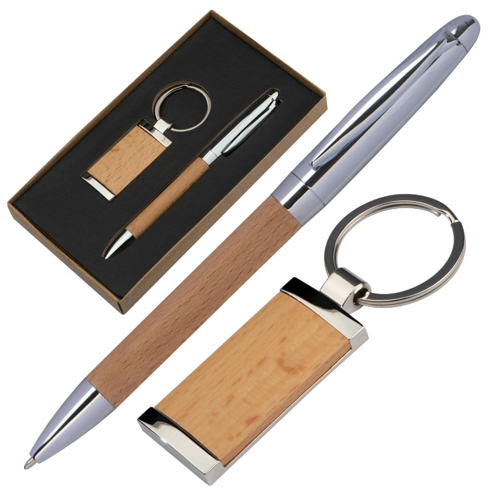 Product image Metall Holz Geschenkset Enschede Werbeartikel
