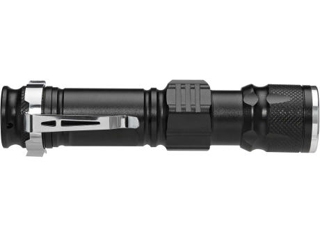 Lichtstarke Taschenlampe mit wiederaufladbarem Akku Werbeartikel