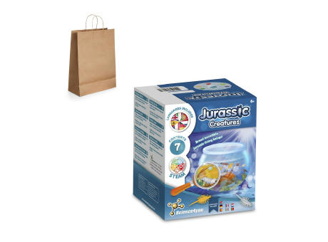 Jurassic Pets Kit II. Lernspiel lieferung inklusive einer kraftpapiertasche (115 g/m²), aus FSC™-zertifiziertem Material und anderen kontrollierten Materialien hergestellt Werbeartikel