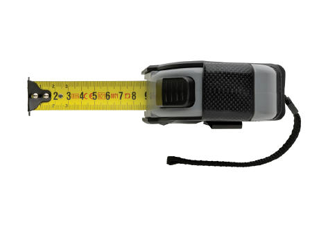 Auto-Stop-Maßband aus recyceltem Kunststoff, 8m/25mm bedrucken