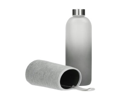Glasflasche mit Hülle "Iced" 1,0 l bedrucken