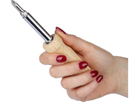 Holz-Schraubendreher-Satz Leni Werbeartikel