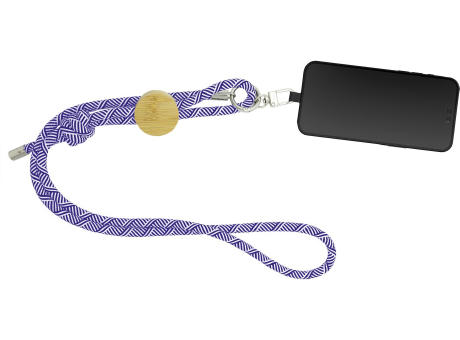 Smartphone-Lanyard 'Madrid', blau RPET Werbeartikel