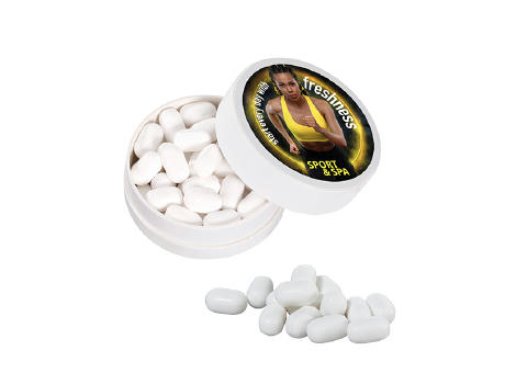 Papier XS-Taschendose mit tic tac, 15g Werbeartikel
