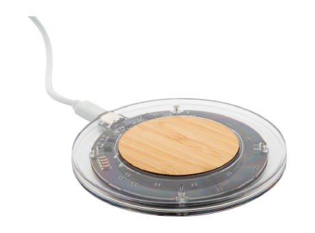 transparenter Wireless-Charger SeeCharge Werbeartikel