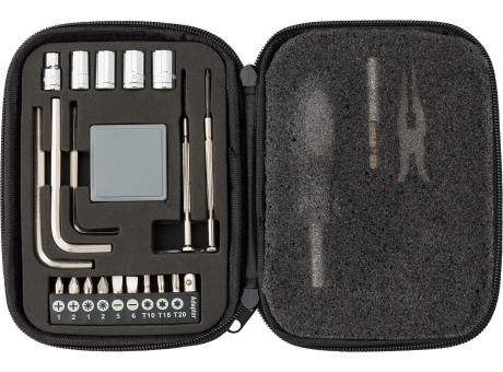 Werkzeug-Set in Kunstledertasche Lani Werbeartikel