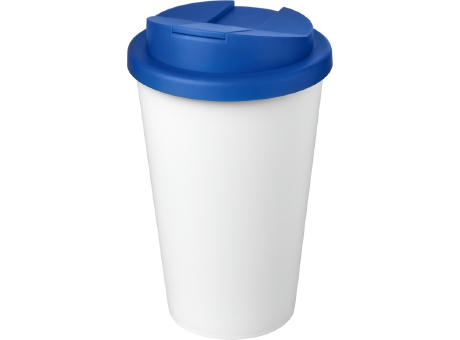 Americano® Eco 350 ml recycelter Becher mit auslaufsicherem Deckel bedrucken