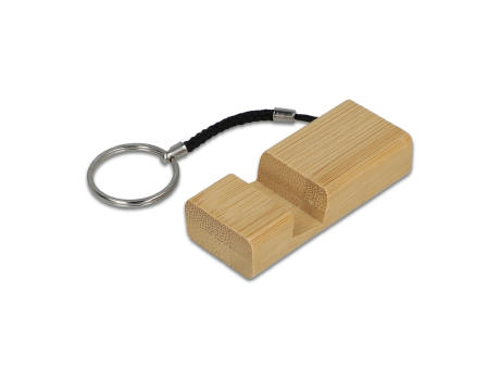 Bambus Smartphonehalter Schlüsselanhänger bedrucken