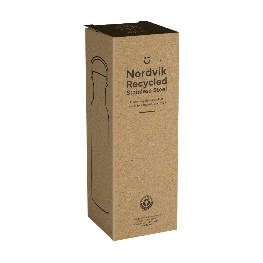 Nordvik RCS Recycled Steel 500 ml Trinkflasche Werbeartikel