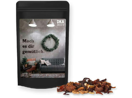 Product image Glühweingewürz fein, ca. 20g, Standbeutel Mini schwarz Werbeartikel