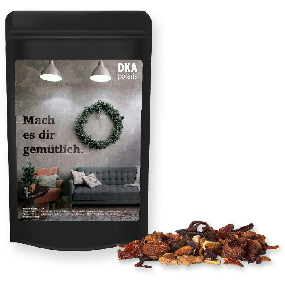 Product image Glühweingewürz fein, ca. 20g, Standbeutel Mini schwarz Werbeartikel