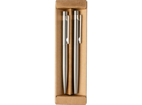 Schreibset aus recyceltem Edelstahl Fritz Werbeartikel