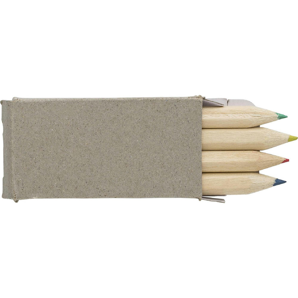 Mini-Buntstift Set aus Holz Kai Werbeartikel