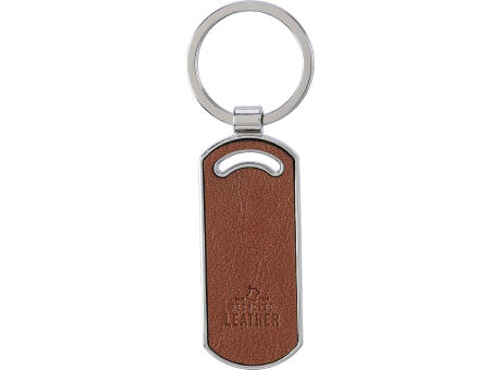 Schlüsselanhänger aus recyceltem Leder Jill bedrucken
