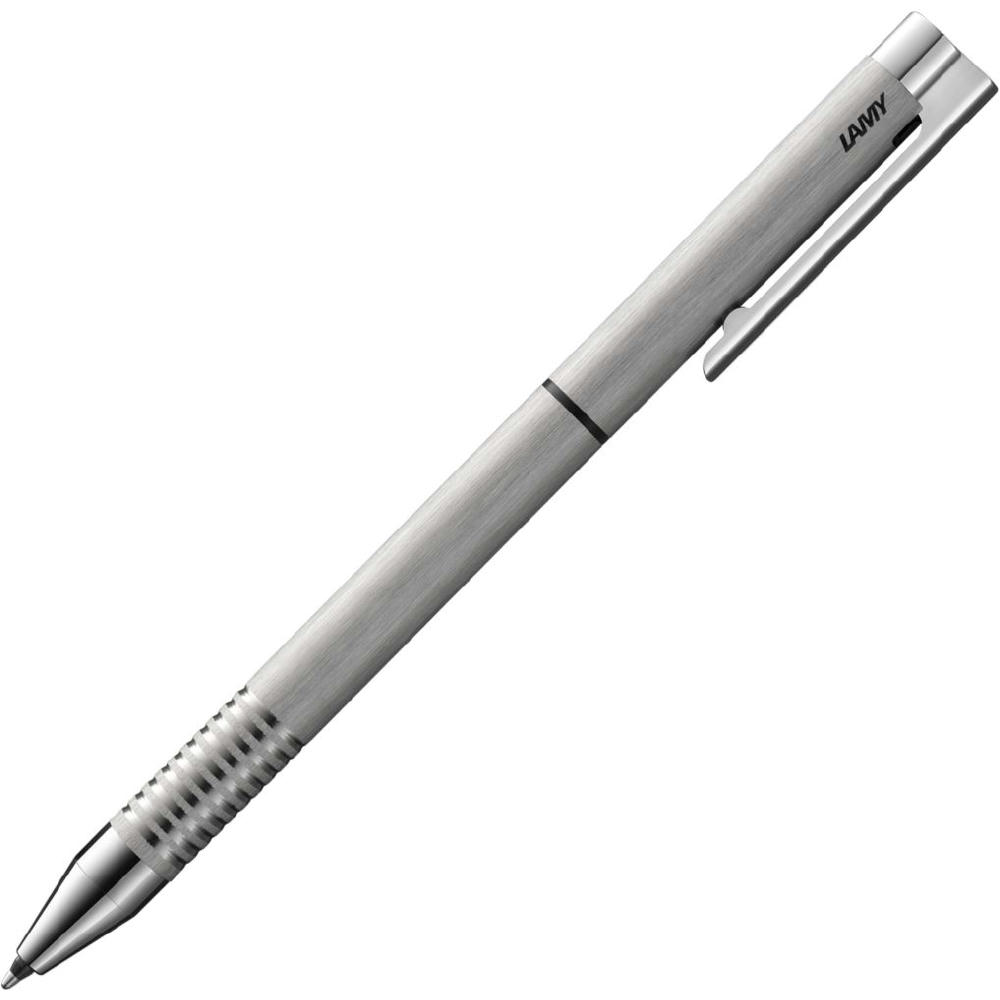 Product image Mehrsystemschreiber LAMY logo twin pen brushed Werbeartikel