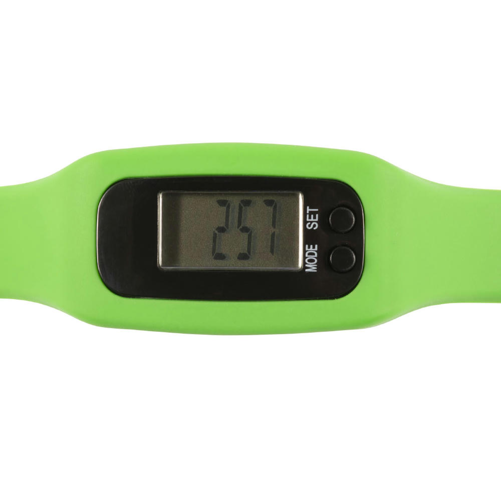 Schrittzähler mit Silikon Armband Tahir Werbeartikel