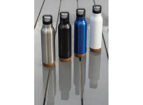 Auslaufsichere Vakuum-Flasche mit Kork Werbeartikel