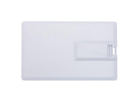 USB-Stick Credit Card 5 USB 2.0 COB   1 GB Weiß Werbeartikel
