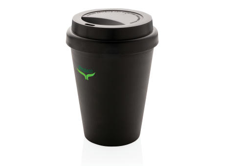 Wiederverwendbarer doppelwandiger Kaffeebecher 300ml bedrucken