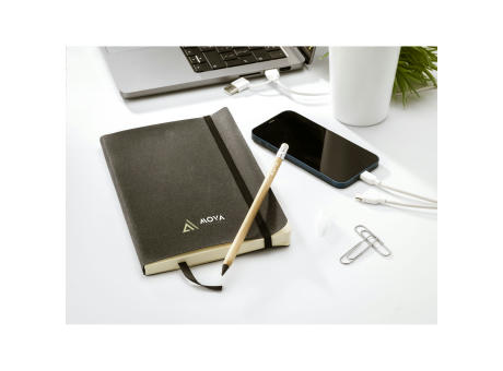 Monti Recycled Leather Notebook A5 Notizbuch Werbeartikel