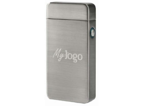 Product image Metmaxx® Lichtbogenfeuerzeug "FuturePocketTurbo" silber Werbeartikel