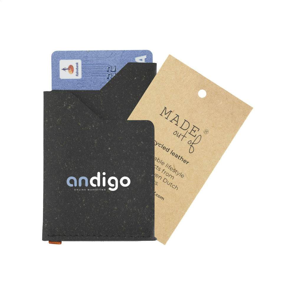 Recycled leather cardholder Kartenhalter Werbeartikel