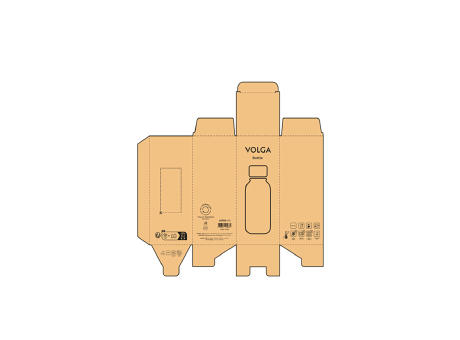 Volga Trinkflasche recy. Edelstahl 530 ml  Werbeartikel