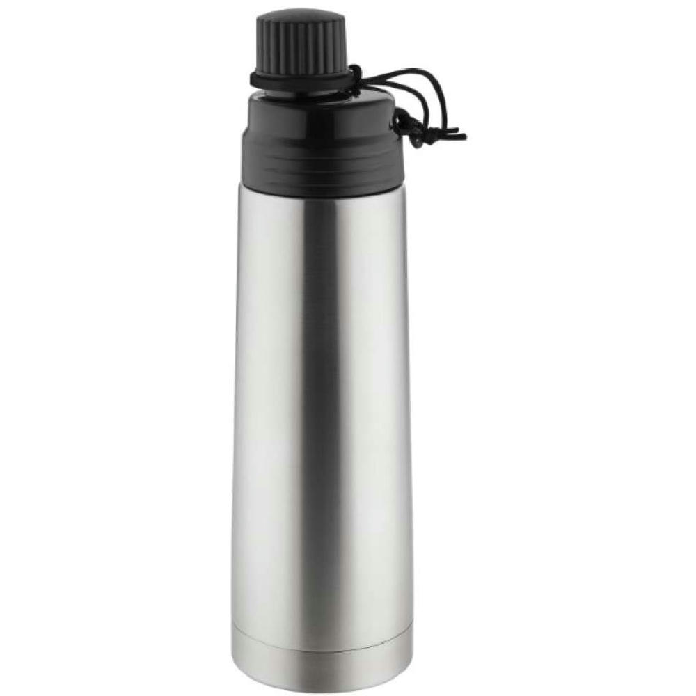 Metmaxx® Thermoflasche "GenerationRefillOne4All"  silber  Werbeartikel