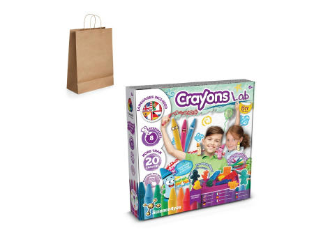 Crayon Factory Kit IV. Lernspiel lieferung inklusive einer kraftpapiertasche (115 g/m²) Werbeartikel