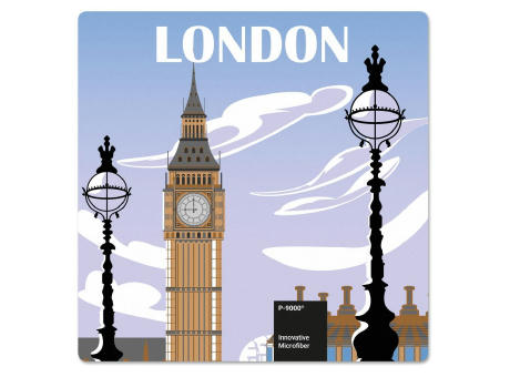 POLYCLEAN Displaytuch 20x20 cm im Polybeutel, All-Inclusive-Paket Werbeartikel