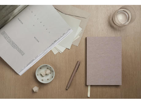 VINGA Thankfulness GRS-recyceltes Papierjournal bedrucken