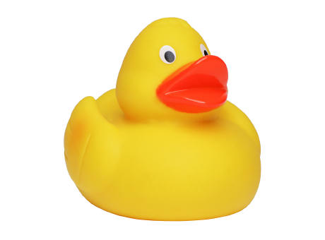 Renn-Ente, mit Metallplatte Werbeartikel