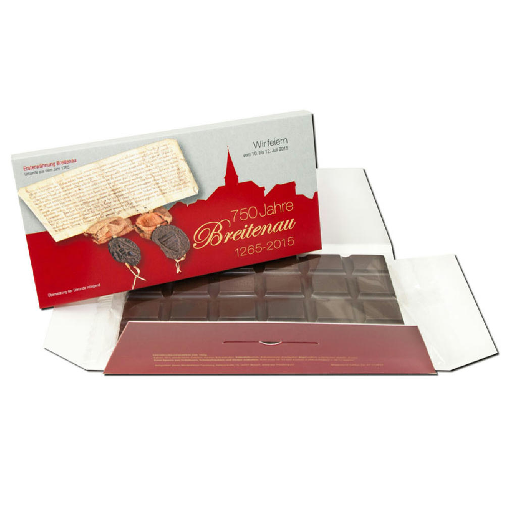 Schokotafel-Umschlag Werbeartikel